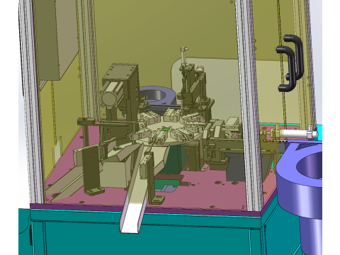 Машина для заклепування срібних точок SolidWorks 3D 3D Модель