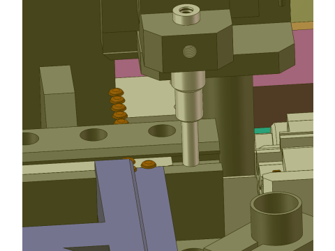 Машина для заклепування срібних точок SolidWorks 3D 3D Модель