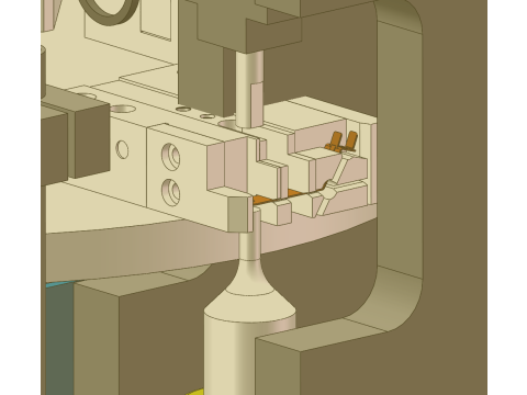 Машина для заклепування срібних точок SolidWorks 3D 3D Модель