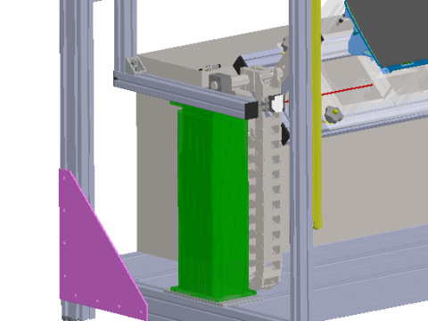 Assemblage- en testwerkstation voor handschoenenkastjes voor auto's SolidWorks 3D 3D Model
