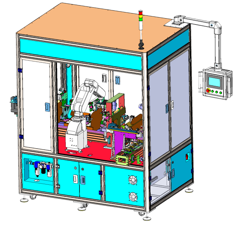 Machine de boxe automatique à robinet à tournant sphérique SolidWorks modèle 3D Modèle 3D .c4d .max .obj .3ds .fbx .stl .blend 
