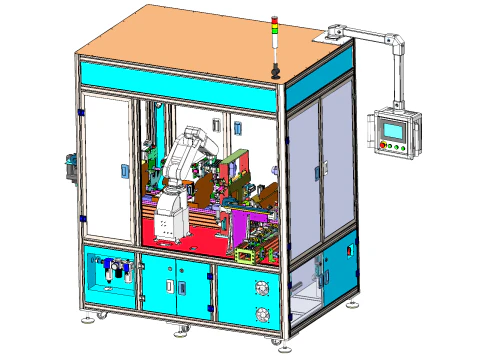ボールバルブ自動ボクシングマシン SolidWorks 3D 3Dモデル