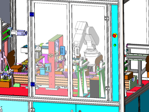 Machine de boxe automatique à robinet à tournant sphérique SolidWorks modèle 3D Modèle 3D