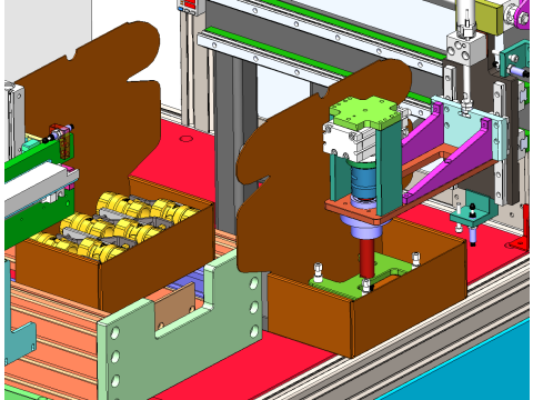 Machine de boxe automatique à robinet à tournant sphérique SolidWorks modèle 3D Modèle 3D