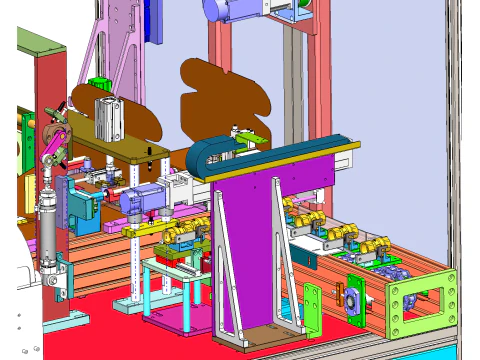 Ball valve automatic boxing machine SolidWorks 3D 3D Model