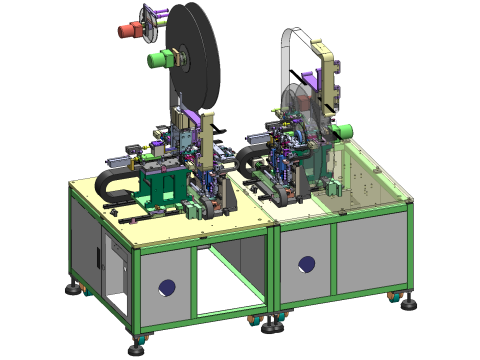 Peralatan produksi perakitan otomatisasi silinder SolidWorks 3D Model 3D