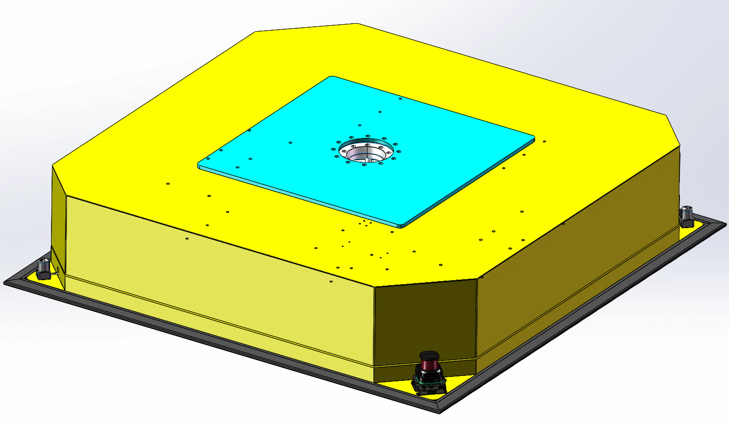 Omnidirectional Hidden Top up AGV SolidWorks 3D 3D Model .c4d .max .obj .3ds .fbx .stl .blend 