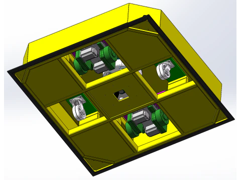 Omnidirectional Hidden Top up AGV SolidWorks 3D 3D Model