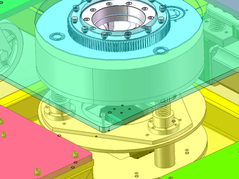 Omnidirectional Hidden Top up AGV SolidWorks 3D 3D Model