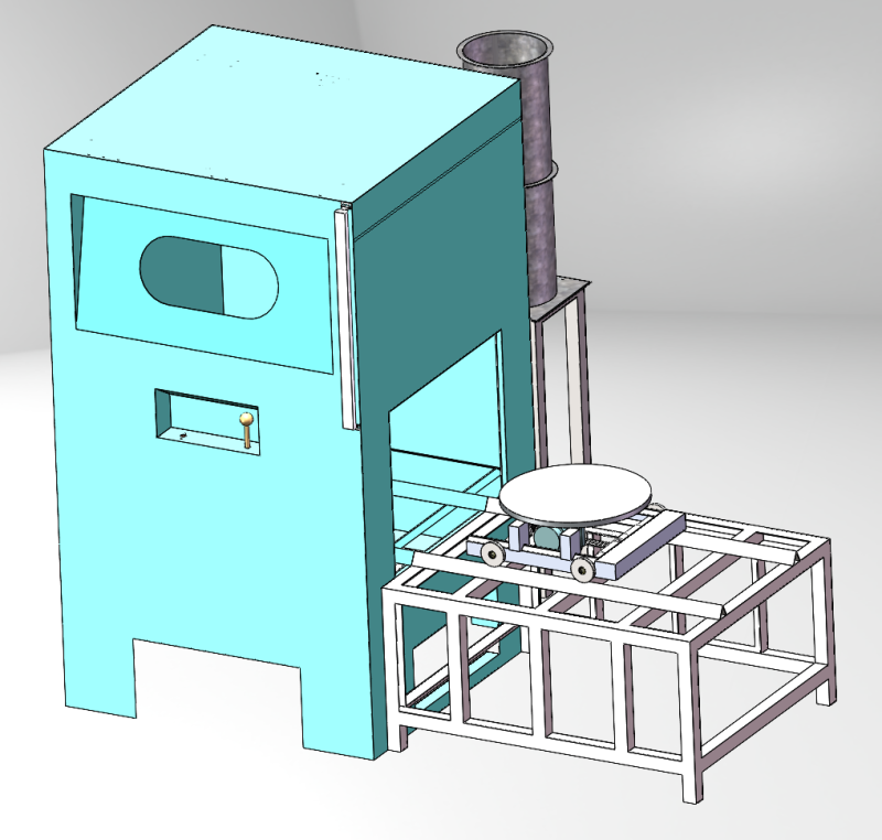 Mesin sandblasting SolidWorks 3D Model 3D .c4d .max .obj .3ds .fbx .stl .blend 