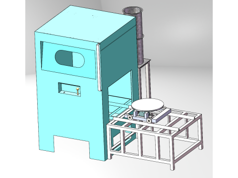 Mesin sandblasting SolidWorks 3D Model 3D
