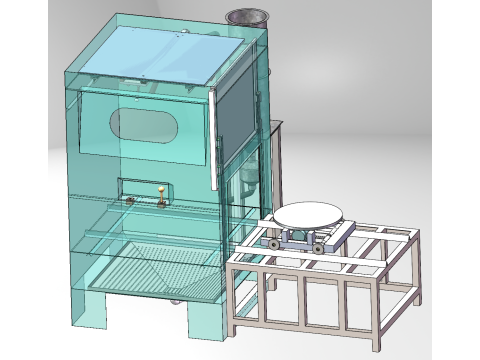 Mesin sandblasting SolidWorks 3D Model 3D