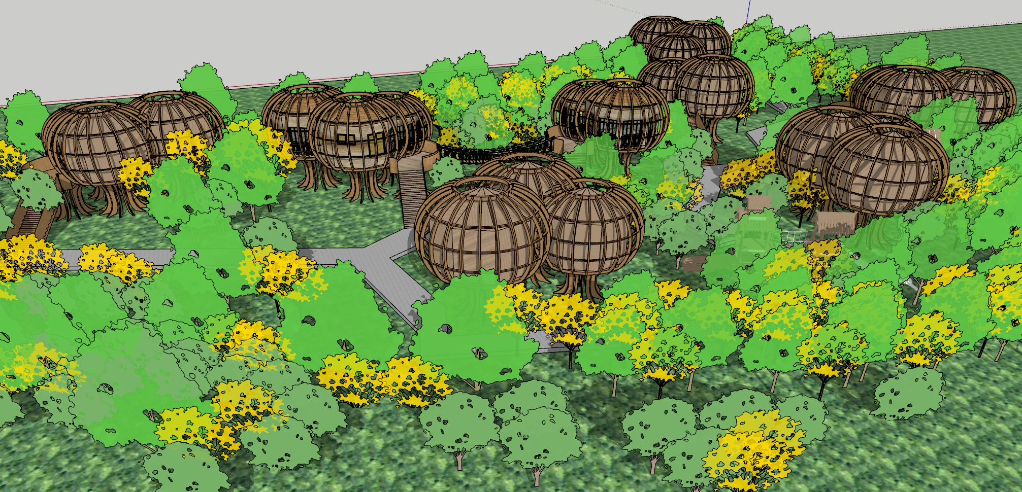 Nest dwelling SU model 3D Model .c4d .max .obj .3ds .fbx .stl .blend