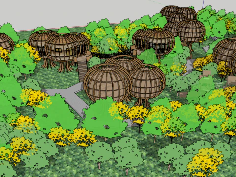 Modelo SU de habita&ccedil;&atilde;o ninho Modelo 3D