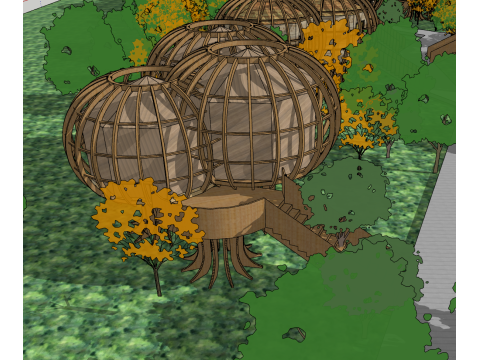 Modelo SU de habitação ninho Modelo 3D