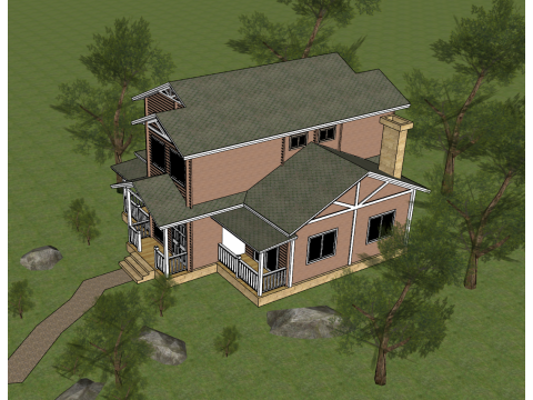 Модель виллы SU 3D Модель