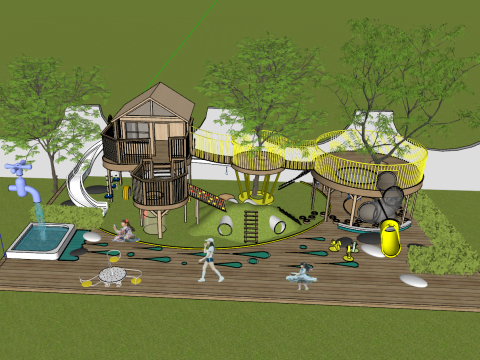 Çocuk ağaç evi modeli 3D Model