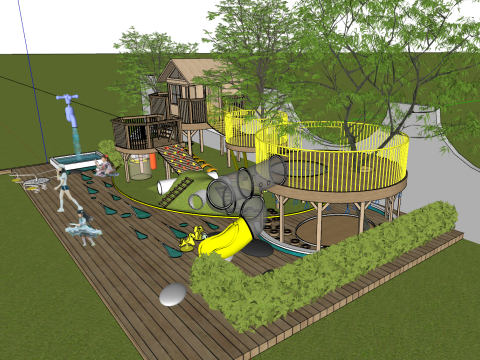 Çocuk ağaç evi modeli 3D Model