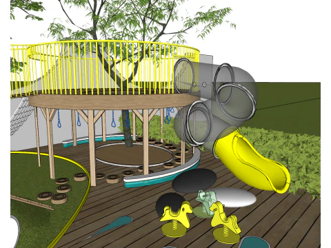 Childrens treehouse model 3D Model