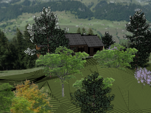 东南亚民宿SU模式 3D 模型