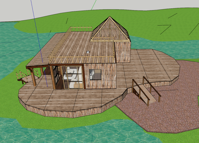 东南亚风情酒店民宿SU模式 3D 模型 .c4d .max .obj .3ds .fbx .stl .blend