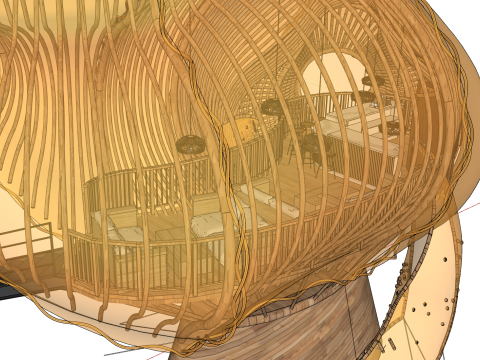 Bar na plaży Model 3D