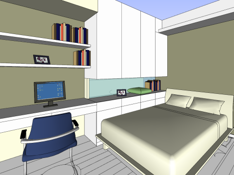 Indoor home decoration whole house scene model 3D Model