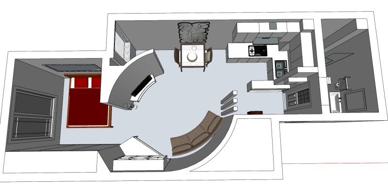 室内家装全屋场景SU模型 3D 模型 .c4d .max .obj .3ds .fbx .stl .blend 