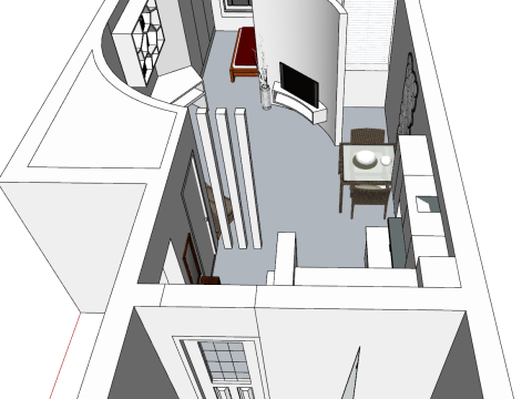 室内家装全屋场景SU模型 3D 模型