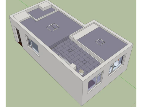 Indoor home decoration full house scene 3D Model