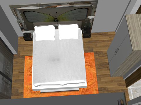 실내 가정 장식 풀 하우스 장면 3D 모델