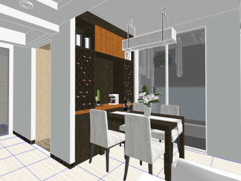 Full-Scope Design and Space Planning for a Two-Bedroom Unit 3D Model