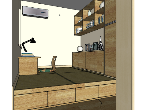 Kustomisasi dua ruangan Model 3D