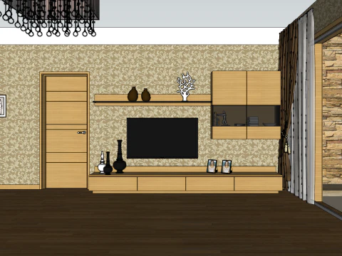 Two Room Space Potential Revitalization Plan 3D Model