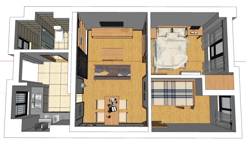 Mallette complète deux pièces Modèle 3D .c4d .max .obj .3ds .fbx .stl .blend