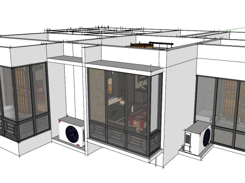 Two bedroom integrated home 3D Model