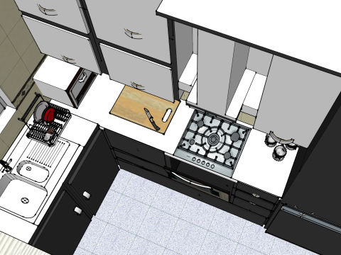 Progetto Space Magic di due stanze Modello 3D