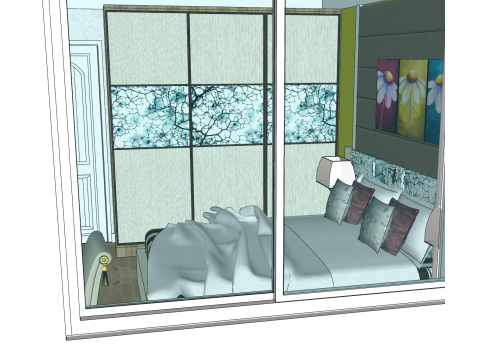 2 ベッドルームのオールラウンドな家をカスタマイズ 3Dモデル