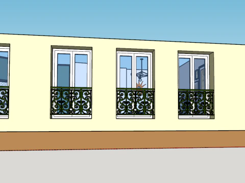 Overall planning of functionality and aesthetics for two bedroom layouts 3D Model