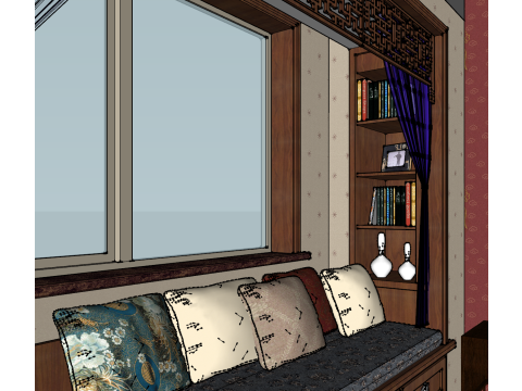 Design completo de espaço profissional de dois quartos Modelo 3D