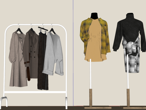 Modello di presentazione SU per il design della moda Modello 3D