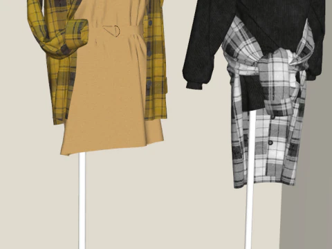 SU Presentation Model for Fashion Design 3D Model
