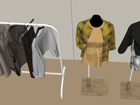SU Presentation Model for Fashion Design 3D Model