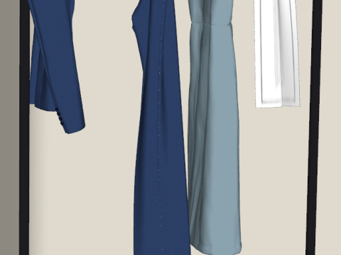 用于女性时装展示的商业级 SU 模特 3D 模型