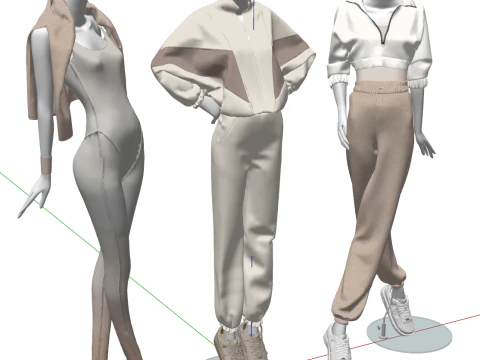 Koleksi Fashion Display Minimalis Model 3D