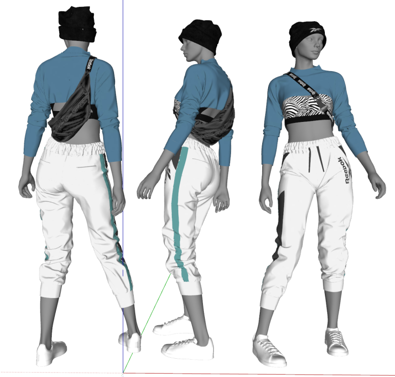 Small Fashion Boutique Full Case Model 3D Model .c4d .max .obj .3ds .fbx .stl .blend 