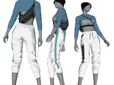 Small Fashion Boutique Full Case Model 3D Model