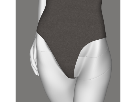 Modern Clothing Store Basic Display Model Set 3D Model