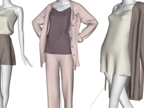 Clothing Store Supplies - Female Mannequin for Display 3D Model