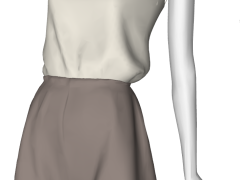 Clothing Store Supplies - Female Mannequin for Display 3D Model
